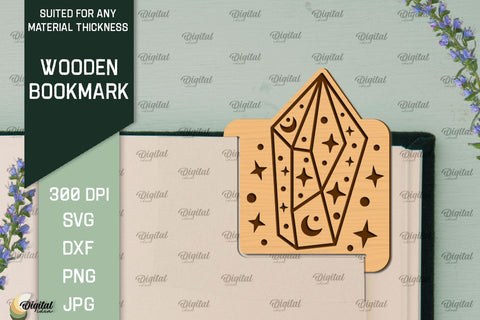 Wooden Bookmarks Laser Cut Bundle. Magic Bookmarks SVG SVG Evgenyia Guschina 