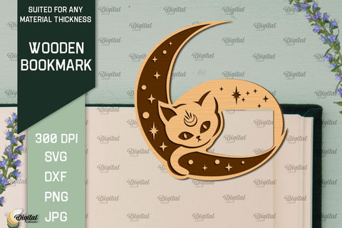 Wooden Bookmarks Laser Cut Bundle. Magic Bookmarks SVG SVG Evgenyia Guschina 