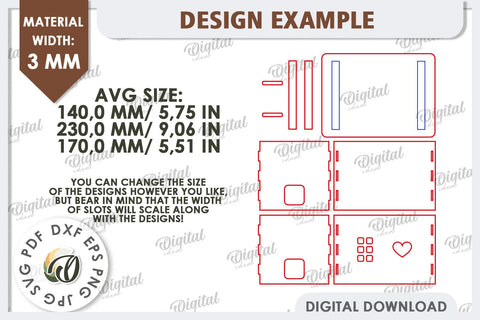Wooden Cable Management Box Laser Cut. 3D House SVG SVG Evgenyia Guschina 