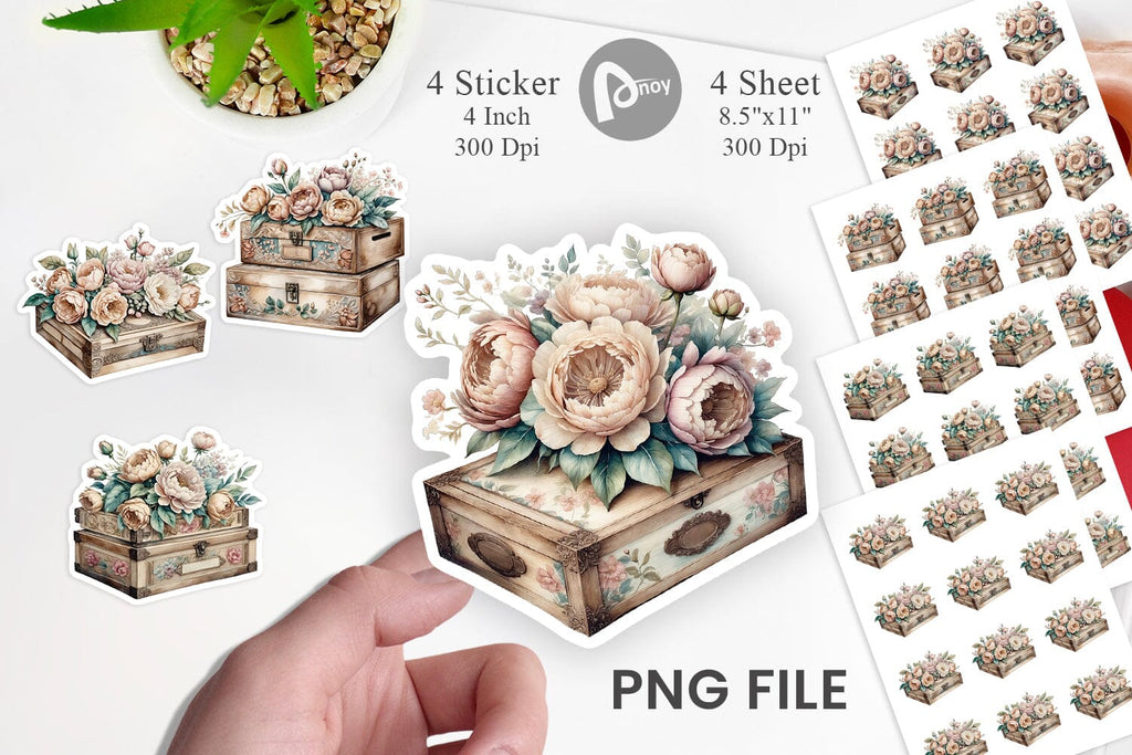 Wooden Cigar Box Sticker - So Fontsy