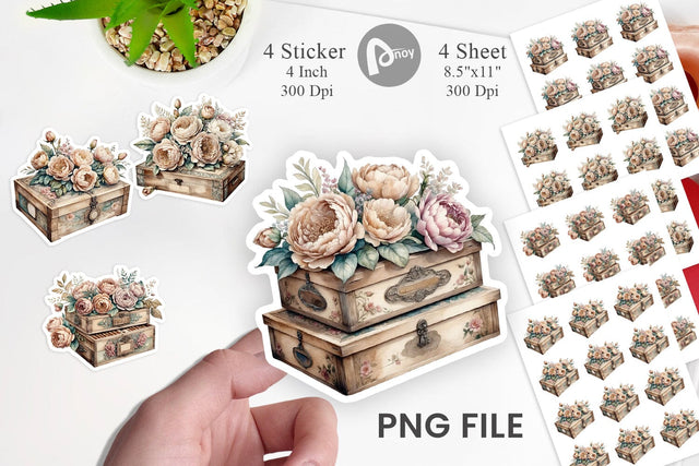 Wooden Cigar Box Sticker Sublimation artnoy 