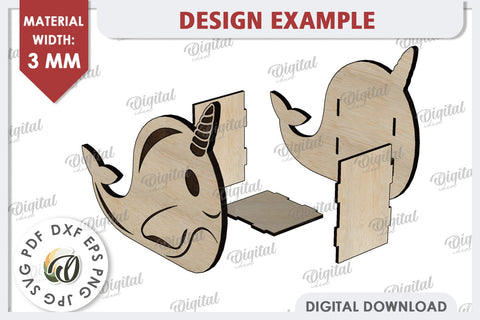 Wooden Cute Pen Holder Laser Cut. Phone Stand SVG SVG Evgenyia Guschina 