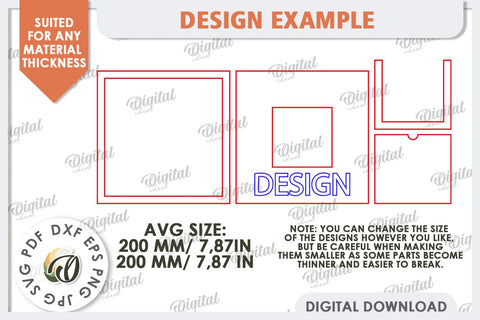 Wooden Decorative Frame Laser Cut. Home decor SVG SVG Evgenyia Guschina 