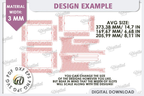 Wooden Dessert Stands Laser Cut Bundle. Serving Trays SVG SVG Evgenyia Guschina 