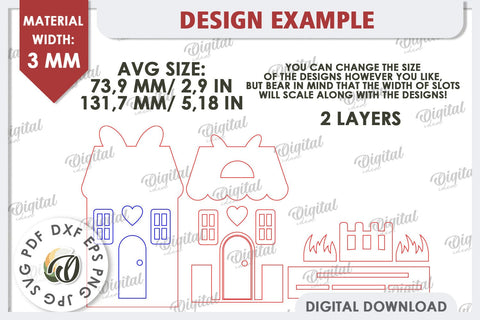 Wooden Easter House Laser Cut. Easter Tiny House SVG SVG Evgenyia Guschina 