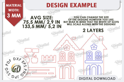 Wooden Easter House Laser Cut. Easter Tiny House SVG SVG Evgenyia Guschina 