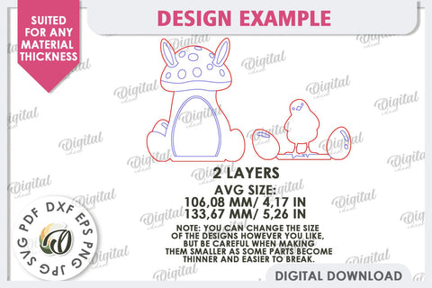 Wooden Easter Wall Decor Laser Cut. Cute Easter Decor SVG SVG Evgenyia Guschina 