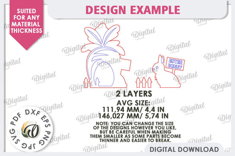 Wooden Easter Wall Decor Laser Cut. Cute Easter Decor SVG SVG Evgenyia Guschina 