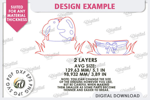 Wooden Easter Wall Decor Laser Cut. Cute Easter Decor SVG SVG Evgenyia Guschina 