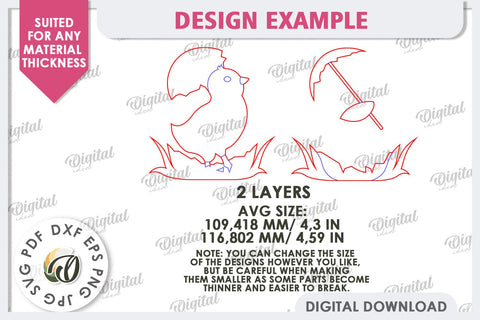 Wooden Easter Wall Decor Laser Cut. Cute Easter Decor SVG SVG Evgenyia Guschina 