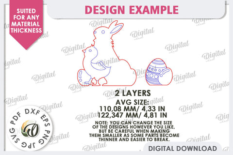 Wooden Easter Wall Decor Laser Cut. Cute Easter Decor SVG SVG Evgenyia Guschina 