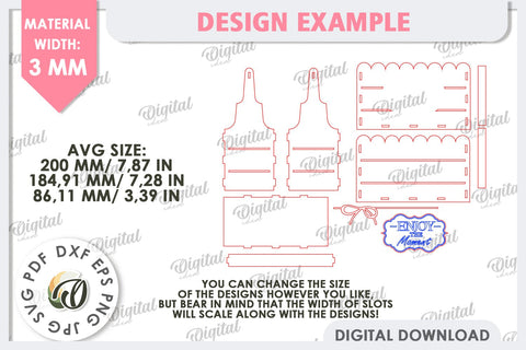 Wooden Flower Box Laser Cut. Gift Box. Mothers Day SVG SVG Evgenyia Guschina 