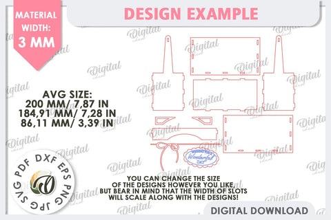 Wooden Flower Box Laser Cut. Gift Box. Mothers Day SVG SVG Evgenyia Guschina 