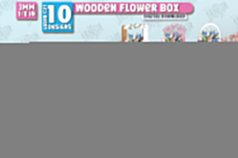 Wooden Flower Boxes Bundle | Flower Holders Laser Cut | Mother's Day Gift Idea | Flower Stand | CNC Files SVG The T Store Design 