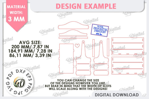 Wooden Flower Boxes Laser Cut Bundle. Gift Boxes SVG SVG Evgenyia Guschina 