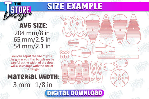 Wooden Flower with Stand Bundle | Eternal Flower Laser Cut Set | Gift Idea | CNC Files SVG The T Store Design 