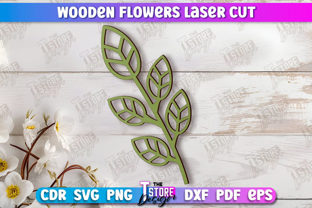 Wooden Flowers | Eternal Flowers | Wooden Bouquet | Gift Idea | CNC File SVG The T Store Design 
