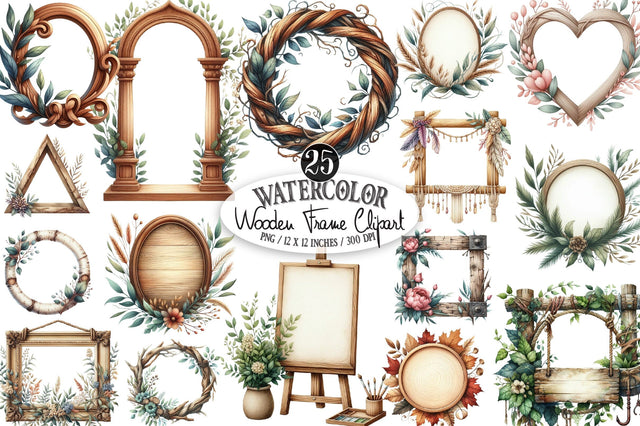 Wooden Frame Sublimation Clipart SVG SVGista 