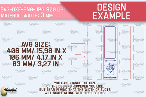 Wooden Gift Box For Flowers SVG. 3D Gift Box Laser Cut SVG Evgenyia Guschina 