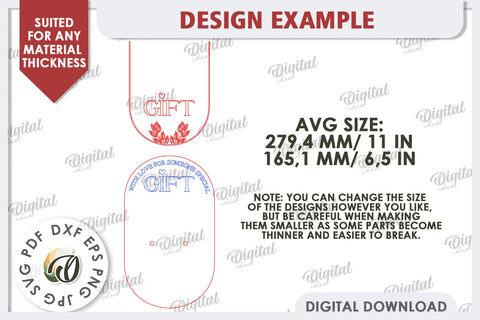 Wooden Gift Flower Holder Laser Cut. Mother's Day Gift SVG SVG Evgenyia Guschina 