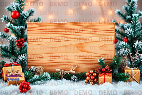 Wooden Holiday Decor Mockup Mock Up Photo Sublimatiz Designs 