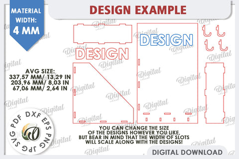 Wooden Key Holders LaserCut Bundle. Wall Mailbox With Hanger SVG Evgenyia Guschina 