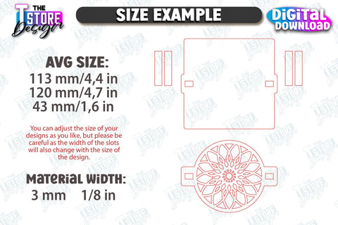 Wooden Napkin Holders Laser Cut Bundle | Adornment Dining Table | Square Napkin Holder | CNC Files SVG The T Store Design 