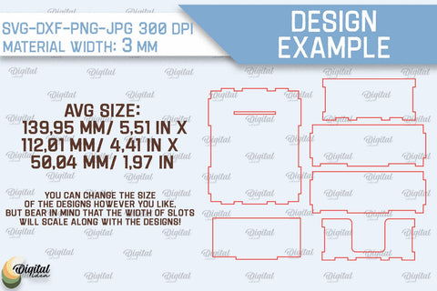 Wooden Note Holders Laser Cut Bundle. Paper Note Holders SVG SVG Evgenyia Guschina 