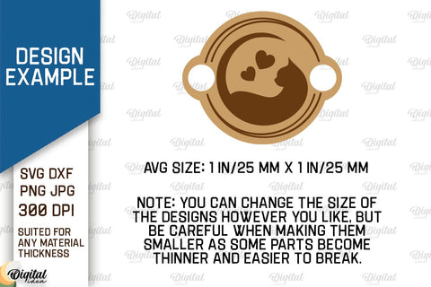 Wooden Pets Bracelet Laser Cut. Design With Pets SVG SVG Evgenyia Guschina 
