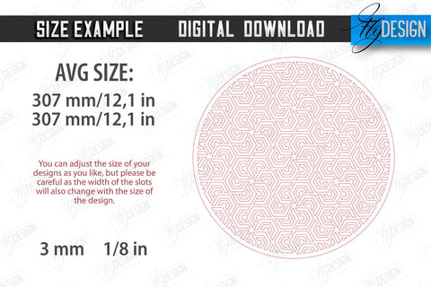 Wooden Placemat Laser Cut Bundle | Table Servicing Coaster | Kitchen Decor Detail | CNC Files SVG Fly Design 