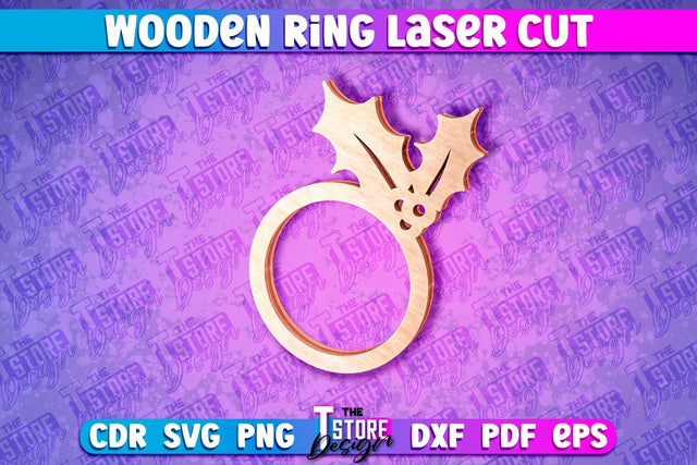 Wooden Ring Laser Cut SVG Design | Laser Cut Design SVG The T Store Design 