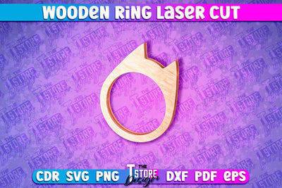 Wooden Ring Laser Cut SVG Design | Laser Cut Design SVG The T Store Design 