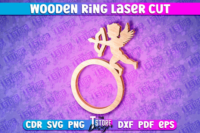 Wooden Ring Laser Cut SVG Design | Laser Cut Design SVG The T Store Design 