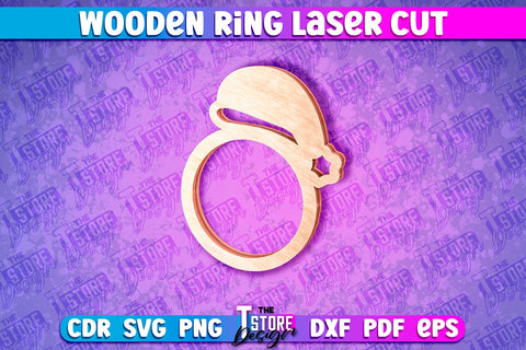 Wooden Ring Laser Cut SVG Design | Laser Cut Design SVG The T Store Design 