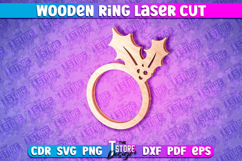 Wooden Ring Laser Cut SVG Design | Laser Cut Design SVG The T Store Design 