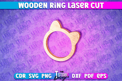 Wooden Ring Laser Cut SVG Design | Laser Cut Design SVG The T Store Design 