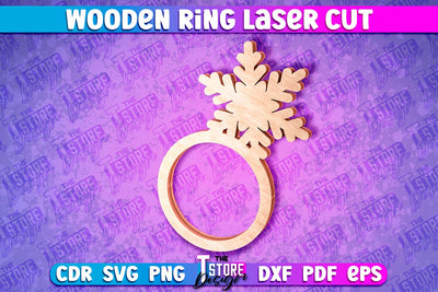 Wooden Ring Laser Cut SVG Design | Laser Cut Design SVG The T Store Design 