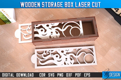 Wooden Storage Boxes Bundle | Jewelry Box | Gift Box | Organizer | CNC Files SVG Fly Design 