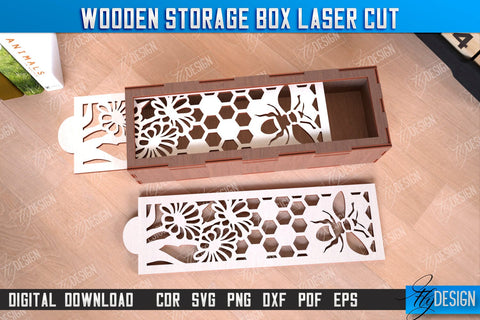 Wooden Storage Boxes Bundle | Jewelry Box | Gift Box | Organizer | CNC Files SVG Fly Design 
