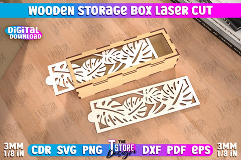 Wooden Storage Boxes Bundle | Jewelry Box | Gift Box | Organizer | CNC Files SVG The T Store Design 