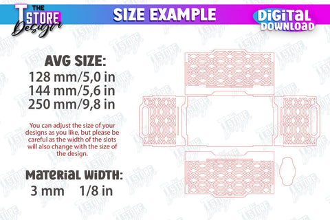 Wooden Storage Boxes Bundle | Jewelry Box | Gift Box | Organizer | CNC Files SVG The T Store Design 