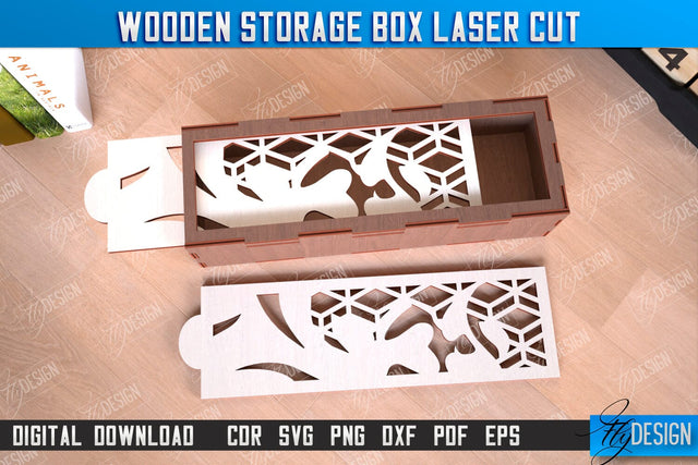 Wooden Storage Boxes | Jewelry Box | Gift Box | Organizer | CNC File SVG Fly Design 