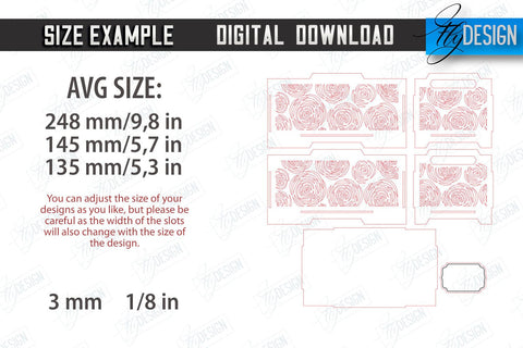 Wooden Storage Boxes Laser Cut Bundle | Jewelry Box | Gift Box | Organizer | CNC Files SVG Fly Design 