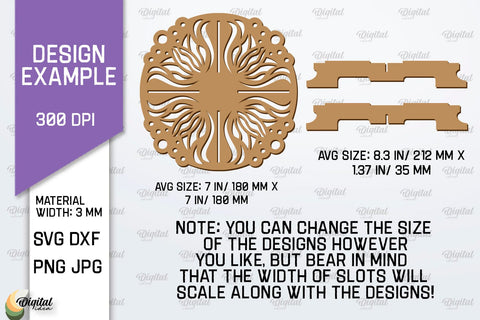 Wooden Teapot Stand Laser Cut Design. Trivet For Teapot SVG SVG Evgenyia Guschina 