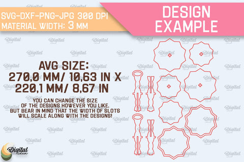 Wooden Tier Tray Laser Cut. Kitchen Home Decor SVG SVG Evgenyia Guschina 