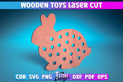 Wooden Toys Laser Cut | Toys Laser Cut Design | CNC Files SVG The T Store Design 