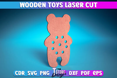 Wooden Toys Laser Cut | Toys Laser Cut Design | CNC Files SVG The T Store Design 