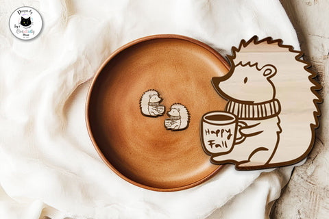 Woodland Animal Stud Earrings SVG Ivy's Creativity House 