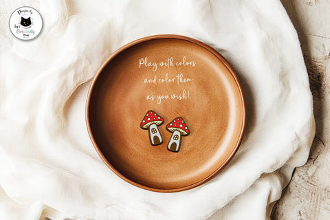 Woodland Animal Stud Earrings SVG Ivy's Creativity House 