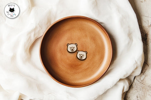Woodland Animal Stud Earrings SVG Ivy's Creativity House 